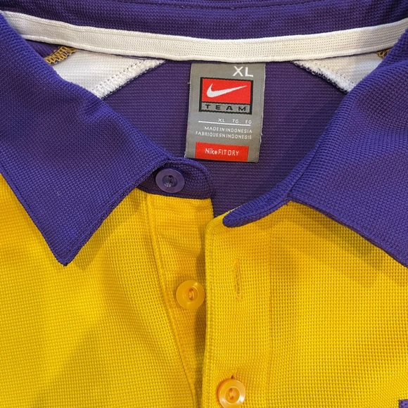 Nike Vintage LSU Louisiana State University Tigers Polo Shirt - Size XL - Picture 4 of 9